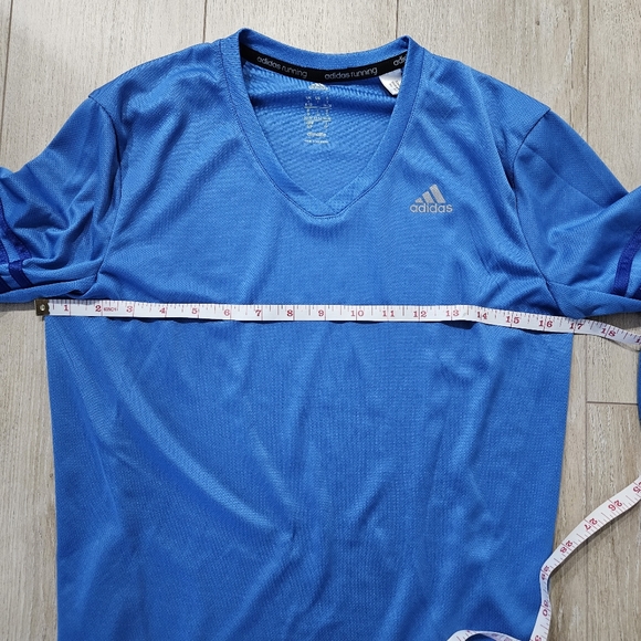 Adidas Long Sleeve Athletic Top, Size S, Blue - Picture 5 of 8